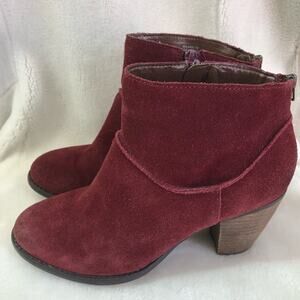 Steve Madden burgundy Milaan heeled bootie size 7